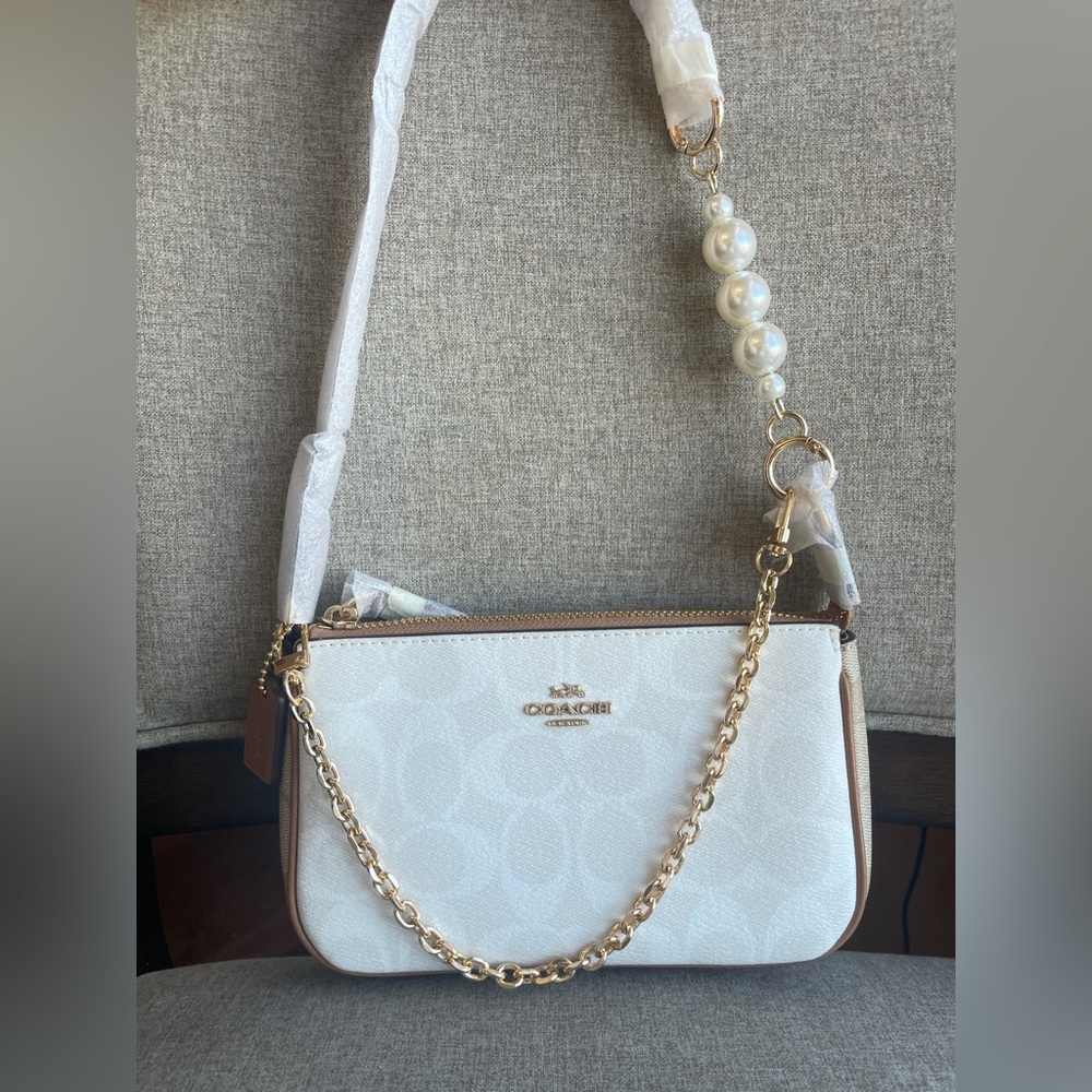 NWT！COACH NOLITA 19 IN BLOCKED SIGNATURE CANVAS (COACH CA444) fast shipping